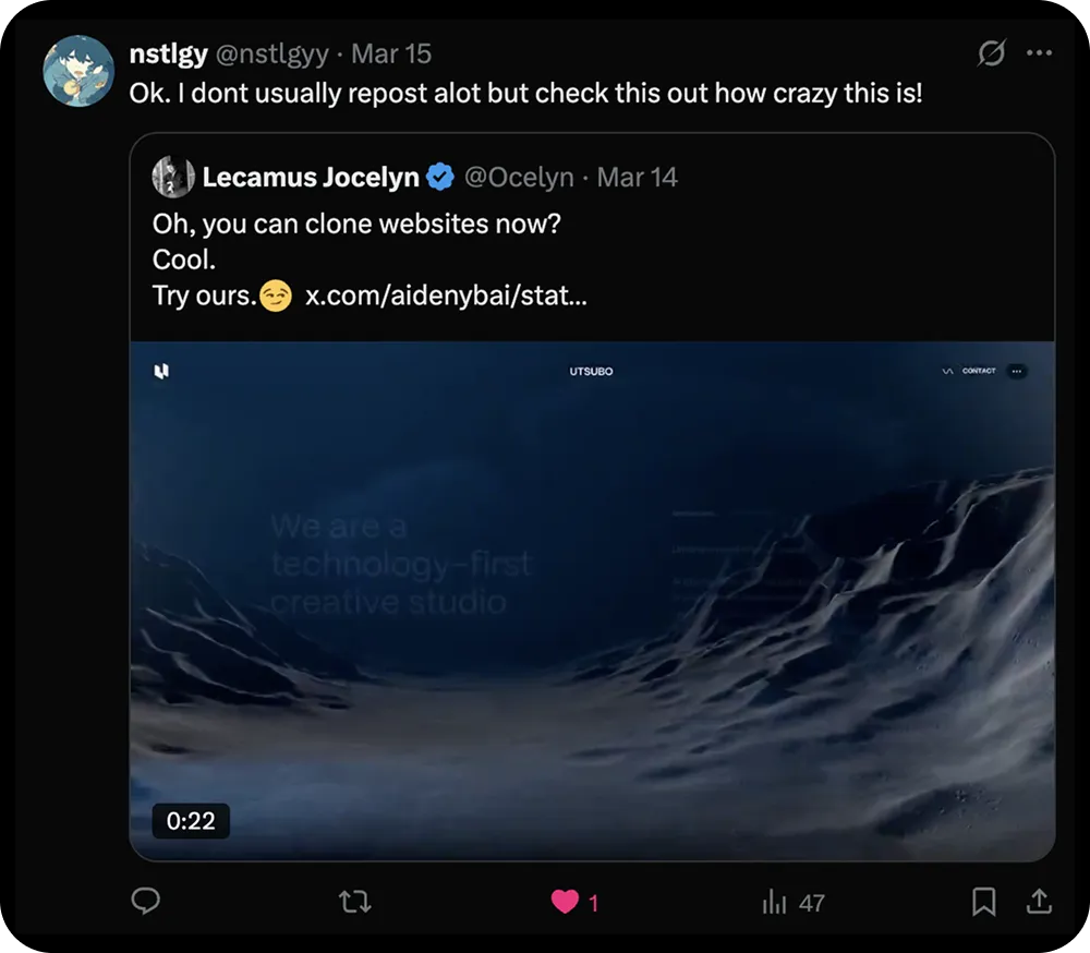 X post: Look at this—how wild is it?